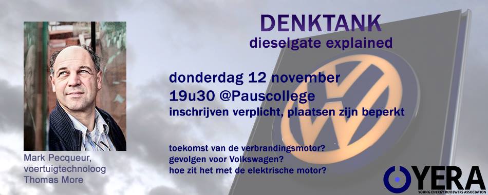 YERA presents ‘Dieselgate’ denktank met Mark Pecqueur